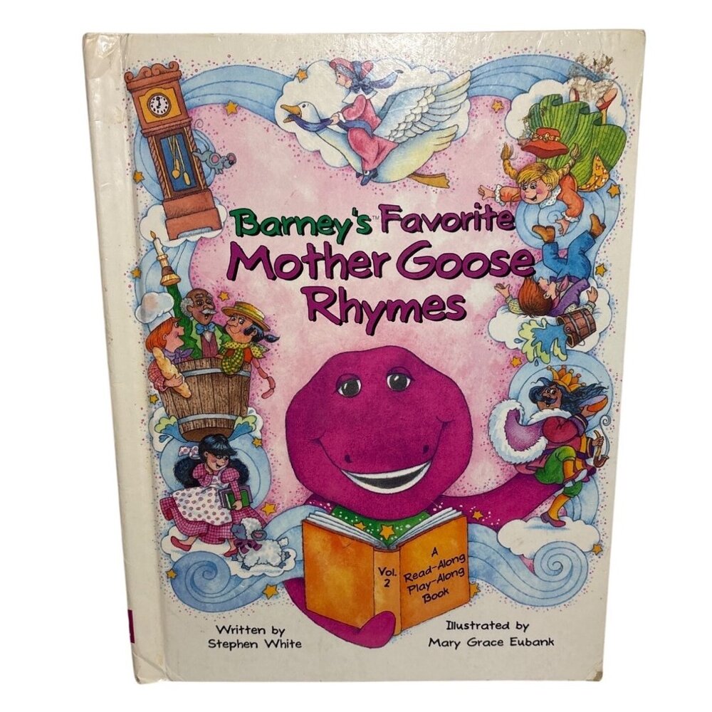 Barneys Favorite Mother Goose Rhymes Hardcover Book Vol. 2 Read-Along Play-Along